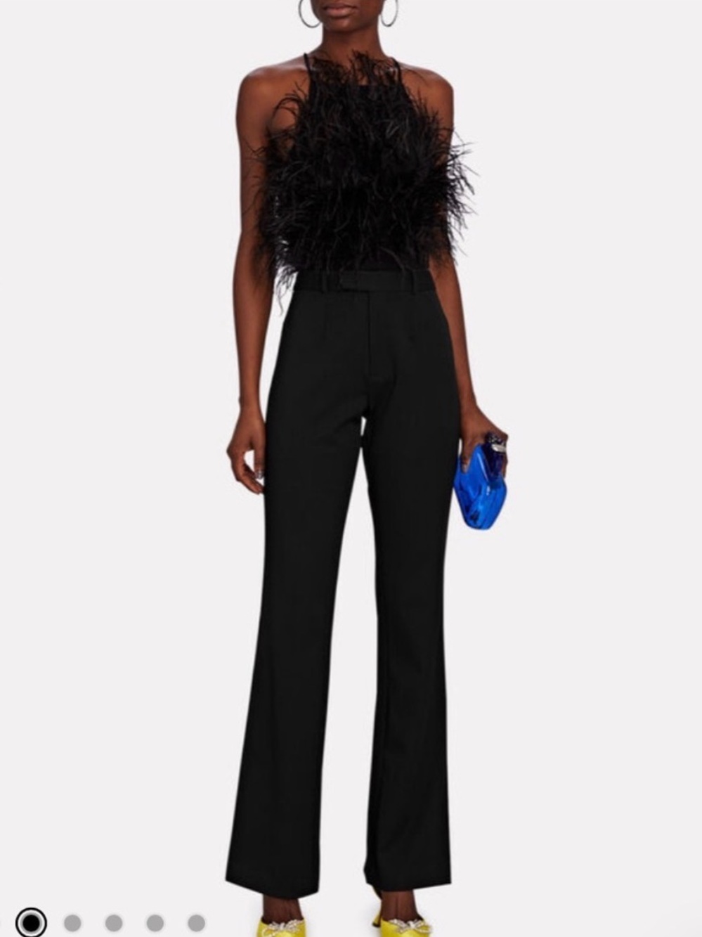 NONchalant The Label Prescott Black Boot-Cut Flare Dress Pants